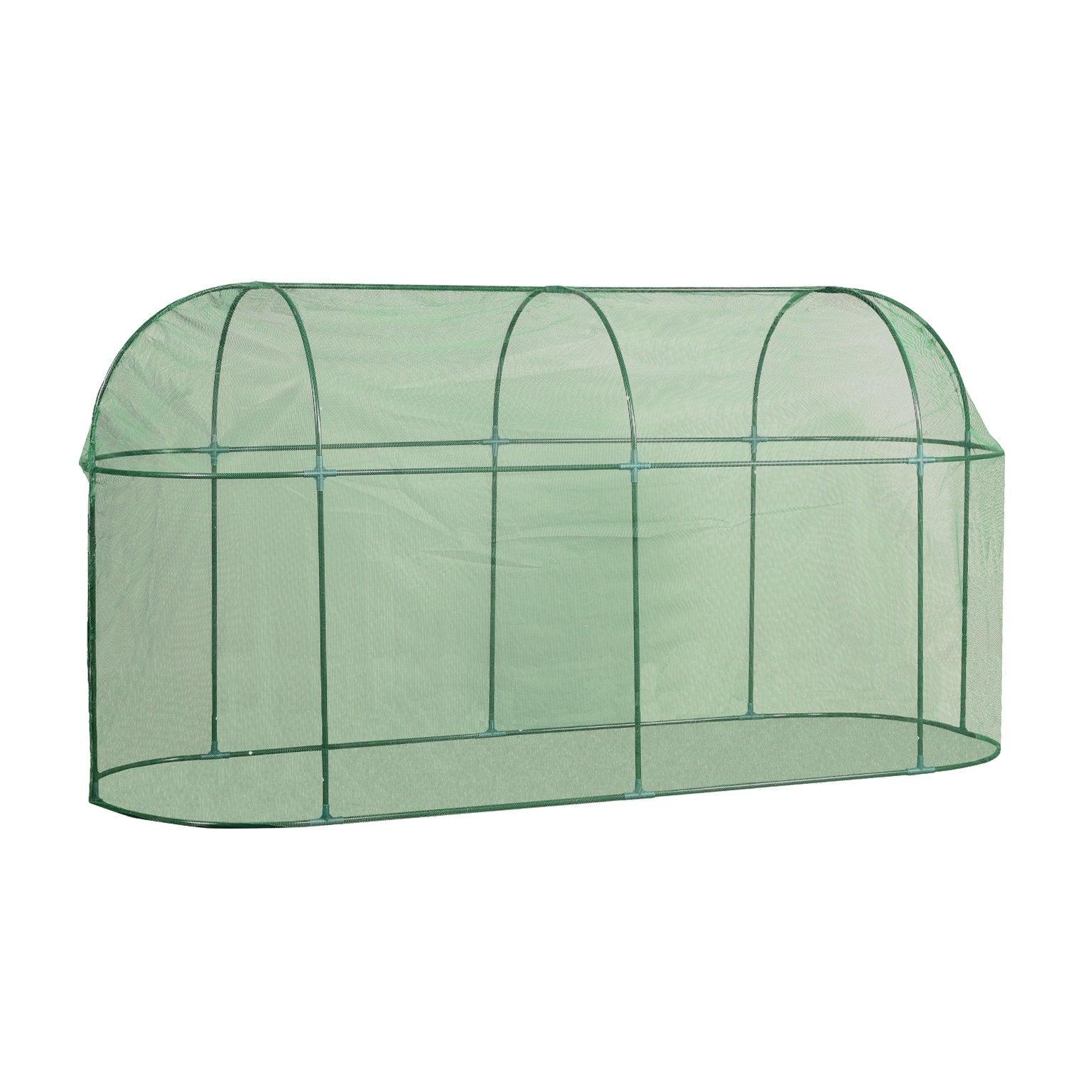 Crop Cage Plant Protection Netting Tent with Zipper for Vegetables Fruits and Plant Greenhouse Aoodor LLC 10'×3.3’×5’